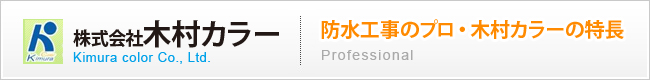 防水工事のプロ・木村カラーの特長